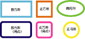 ワッペンの外枠の形状